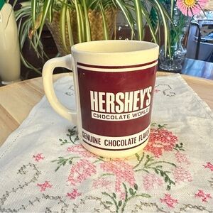 Vintage Hershey’s Syrup Advertising Coffee Mug – Chocolate World Souvenir – USA